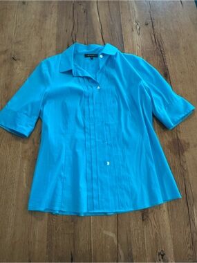 Lafayette 148 New York short sleeved button down